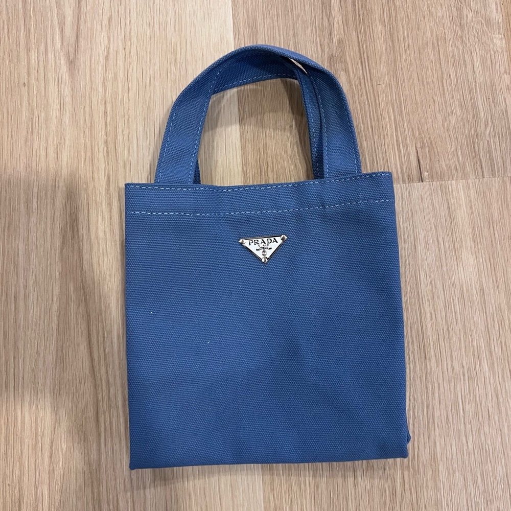 Prada Navy Blue Small Tote